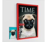 Pet Story Retrato Personalizado de Mascota Lienzo Portada de la revista Time