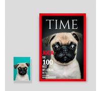 Pet Story Retrato Personalizado de Mascota Póster Portada de la revista Time