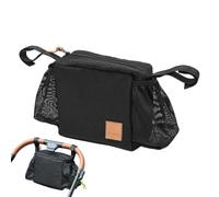 Pet Stroller Bag - Spacious Travel Organizer, Stable Anti Slip Mounting System, Easy Access Zipper Compartment, Portable Carry Storage Solution | Daily Walk Accessories, Vacation Packing Support