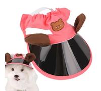 Pet Sun Hat - Kitten Outdoor Caps Summer Beach Pet Hats Adjustable Dog Pet Beach Sun Protection Caps Sunbonnet Outfit For Small Puppy Dog Sun Visor Hat