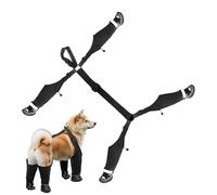 Pet Suspender Boots - Adjustable Waterproof Dog Leggings, Anti-Slip Snow Paw Protectors, Reflective Booties, Secure Dirt Resistant Fit | Dog Snow Boots with Straps for Winter Hiking Rain