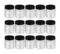 Pet Tarro de Plástico de 200ml 15 Piezas de Boca Ancha