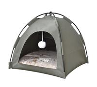 Pet Tent, Cats Cave Nest Bed, Portable Design Breathable Fabric All-Season Use Machine Washable, Dog Tent for Indoor Outdoor Travel All Seasons Kitten Puppy Bunny Dog Camping 15.75x15.75x15.75inches