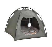 Pet Tent, Cats Cave Nest Bed, Portable Design Breathable Fabric All-Season Use Machine Washable, Dog Tent for Indoor Outdoor Travel All Seasons Kitten Puppy Bunny Dog Camping 15.75x15.75x15.75inches