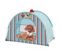Pet Tent Dog House, Folding Breathable Kennel, Adorable Dogs Puppies Bunnies, Portable Indoor Outdoor Pets Shelter, Mesh Shelter Ventilation for Backyard Camping Beach Travel