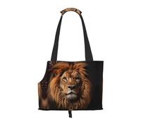 Pet-The Lion's Gaze - Bolsa portátil con estampado de mirada de león, ligera y transpirable, adecuada para sacar mascotas pequeñas.
