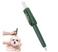 Pet Tick Remover Pen | 4.5 Inch, ABS, Green | Flea Lice Comb, Parasite Tweezers, Easy Grip | Grooming Tool For Cats Dogs Rabbits Humans, Travel Removal Essential
