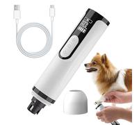 Pet Toenail File - Electric 3-Speed Grinder, Silent Cordless Nail Tool, Grooming Device, Home Manicure Care, Safe Portable Design, Fingernail Toenail Trimming | Efficient Pet Grooming for Home Use