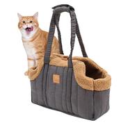 Pet Tote Bag, Portable Cat Carrier, Lightweight Shoulder Bag, Breathable Mesh Panels, Stylish Travel, Comfortable Pet Transport, Soft Sided Design, Outdoor Trips, Driving Companion