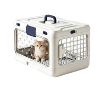 Pet Transit Case - Ventilated Hard-Shell House, Reliable Outing Storage Accessory, Convenient Hiking Walking Unit | Sturdy Road Trip Equipment, Practical Lightweight Enclosure for Cycling Outdoor