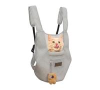 Pet Travel Carrier - Spacious Breathable Pet Carrier Pouch | Puppy Chest Carry Backpack | For Small Medium Kitten Puppy Outings Camping Walking Hiking Cycling Outdoor Adventures Hands-Free