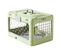 Pet Travel Crate - Portable Foldable Hard Sided Carrier Box, Secure Cat Dog Transport Kennel | Outdoor Pet Carrying Accessory for Home Camping Hiking Cycling Road Trip Use