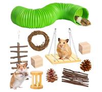 Pet Tunnel for Bunnies, Conejo Toys, Bunnpet Tunnel for Raby Tunnels, Pequeños juguetes de animales, hámster tubos, Chew Toys for Rabbits, Bunny Chew Toys, Natural Rabbit Toys, Hamster Chew Sticks,