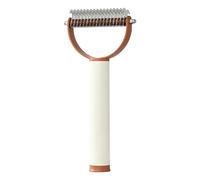 Pet Undercoat Rake - Double-Sided Grooming Tool With Ergonomic Handle - Undercoat Remover For Cats & Dogs With Long Thick - Suitable For Puppies, Kittens, Travel & Home Use
