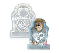 Pet Urn Mold - Hollow Pet Memorial Casting Keepsake for Resin Art | Silicone Casting Vessel with Geometric Lid & Smooth Inner Walls for Home, Mantels, Fireplaces and Shelves