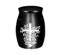 Pet Urn - Tarro de almacenamiento para cenizas | Keepsake Container for Dogs Cats | Cremation Remembrance, ideal for Funeral, Grave Outdoor Display or Home Tributes to Cherished Pets, 4x3x3cm Aluminum