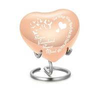 Pet Urna Memorial Contenedor para cenizas de cremación - urna conmemorativa para mascotas, perro, gato (rosa de pájaro)