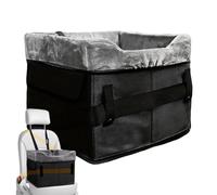 Pet Vehicle Seat for Dogs - Travel Comfort Main Function | Lightweight Fabric Construction with Safety Buckle Support, Cushioning for Small to Medium Pets, Car Companion for Rides