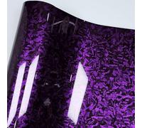 Pet Vinilo Forged Fibra de Carbono para Coche para Fiat 500e Elektro/Tipo Cross 2021-2024 2025, Adhesivo Impermeable para Coche, Auto Film Adhesivo Película Protectora,Purple