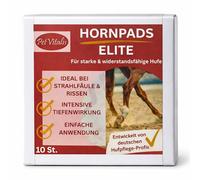 Pet Vitalis Hornpads Elite - Almohadillas para el cuidado de pezuñas para caballos, cuidado premium para pezuñas en caso de podredumbre, grietas y grietas, almohadillas para uso específico en el área