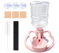 Pet Water Bowl - Anti Tip Hydration Dish, Suction Cup Secure Base, Spill Re