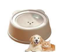 Pet Water Bowl, No-Tip Dog Dish, Slow Water Feeder, Portable Drinking Container, 9.45x9.45x3.27inches Spill-Proof Feeding Bowl Dispenser, Ideal for Dogs & Pets Travel Kit