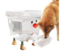 Pet Water Dispenser Smile Face Dog Auto Fountain Feeder Leakproof Bowl