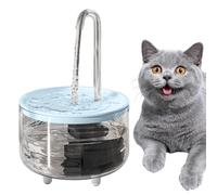 Pet Water Fountain - 1L USB Wireless Water Fountain Dog Bowl - 3.94x3.94x1.97 Inches Automatic Cat WaterDispenser, Clear PetFountain - Keep Pets Hydrated & Prevent Dry Burning