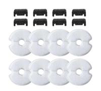Pet Water Fountain Filter, Replacement Filtration Pad, 4.13x4.13x0.2 Inches, Multi-Layered Carbon Mesh, Adjustable Design, Water Purifier Accessory for Indoor Outdoor Cat Dog Hydration System