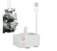Pet Water Fountain Pump - ABS 4.1x3.9x3cm | Submersible Mini Water Circulation Pump For Aquarium, Fish Tank, Rockery Fountain | Energy-Saving 5V 3W 150L/H with 50cm Head