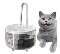 Pet Water Fountain, Wireless Dog Bowl, Automatic Cat Dispenser, 1L Clear Container, USB Charging System, Dry Burn Prevention, Perfect for Kitchens, Patios, Apartments, 4.33x6.69 inches