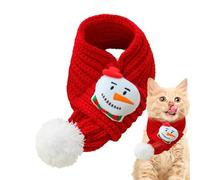 Pet Winter Neck Warmer, Soft Cozy Knitted Dog Bandanas, Adjustable Neck Warmer, Santa Scarf for Pets, Dog Puppy Cat Kitten Scarf, Winter Accessories for Pets, Cozy Pet Bandana Scarves