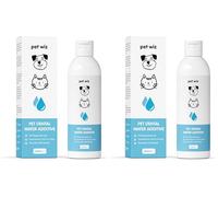 pet wiz Aditivo de Agua Dental para Perros y Gatos, Combate el Mal Aliento, Elimina la Placa y el sarro, promueve encías saludables, 240 ml (Paquete de 2)