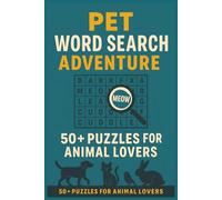 Pet Word Search Puzzle Book: Word Searches with Easy to Read Print about Pets, Animals, Nature and More | 6x9 inches, 110 pages | 50+ Puzzles … Gift for Vacations, Holidays and Free Times