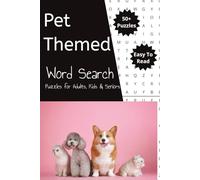 Pet Word Search Puzzle Book: Word Searches with Easy to Read Print about Pets, Cats, Dogs and More | 6x9 inches, 110 pages | 50+ Puzzles... Gift for Vacations, Holidays and Free Times