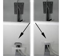 PeTa roseta para cubrir el recorte del techo, diámetro 85 mm, gris claro