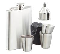 Petaca acero inoxidable set ligero 7 piezas petaca con vasos juego de petaca