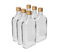 Petaca de 500 ml con tapón de rosca (6 unidades)