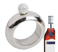 Petaca de Pulsera - Petaca de muñeca con Brazalete, Capacidad de 3,5 onzas, Bonito Accesorio portátil para Beber | Soporte Divertido para Bebidas para de Baile, Celebraciones de cumpleaños, fe