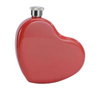 Petaca en forma de corazón - Botella de vino para mujer con forma de corazón | Botella de vino con tapa de metal de 130 ml, petaca con tapa sellada