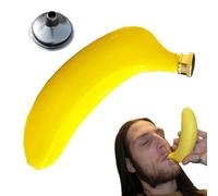 Petaca para vodka con forma de plátano - Botella de bolsillo de acero inoxidable de 1.34x1.54x6.3 pulgadas, junta segura y resistente a las fugas, diseño innovador con frutas | a