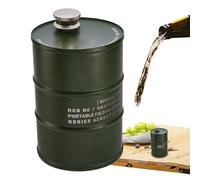 Petaca portátil de acero inoxidable a prueba de fugas de 750 ml con tapa segura, ideal para pesca, senderismo, camping, hidratación en el lugar de trabajo, picnics, reuniones al aire libre