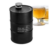 Petaca portátil de acero inoxidable a prueba de fugas de 750 ml, con tapa segura y asa fuerte, para pesca, senderismo, camping, lugar de trabajo, reuniones, picnic