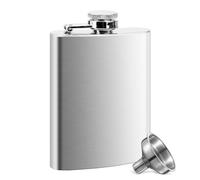 Petaca Portátil, Petaca Acero Inoxidable, Petacas de Alcohol, Whisky Portátil Flask, para Transportar Alcohol, para Escalada, Camping, Barbacoa, Bar, Fiesta (4oz/112ml) (8oz)