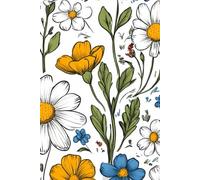 Petal Magic: A Colorful Floral Notebook: 110 Pages of Stunning Flower Designs for Writing & Drawing