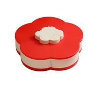 Petal Platter - Rotating Snack Tray for Food Display | Divided Serving Organizer with Smooth Base & Sectioned Compartments for Kitchen Picnics Party Buffet Brunch Dinner Lunch and Outdoor Camping