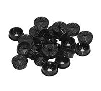 Petal Shaped Cable Grommets | PA66 Fire - Retardant Material & Excellent Insulation | 100PCS Wire Hole Covers for Distribution Box/Electrical Cabinet/Office (RSB-30)