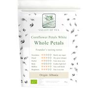 Pétalos de Aciano Blancos Secos - Centaurea Cyanus - Flor Comestible | ideal para repostería fina bodas y mezclas de té con un tono níveo puro y elegante