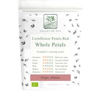 Pétalos de Aciano Rojos Secos - Centaurea Cyanus - Comestible Decorativo | flor vistosa perfecta para repostería cócteles y mezclas de té con un tono carmesí intenso