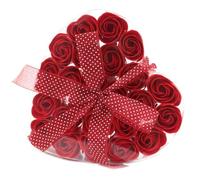 Pétalos de baño con aroma a rosa roja en caja de regalo con forma de corazón, para sus mujeres, regalo romántico de San Valentín, día de cumpleaños, madre, esposa, novia